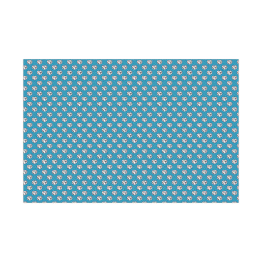 Gift Wrap Paper - Vanessa Vibes Diamond Heart Pattern - Turquoise