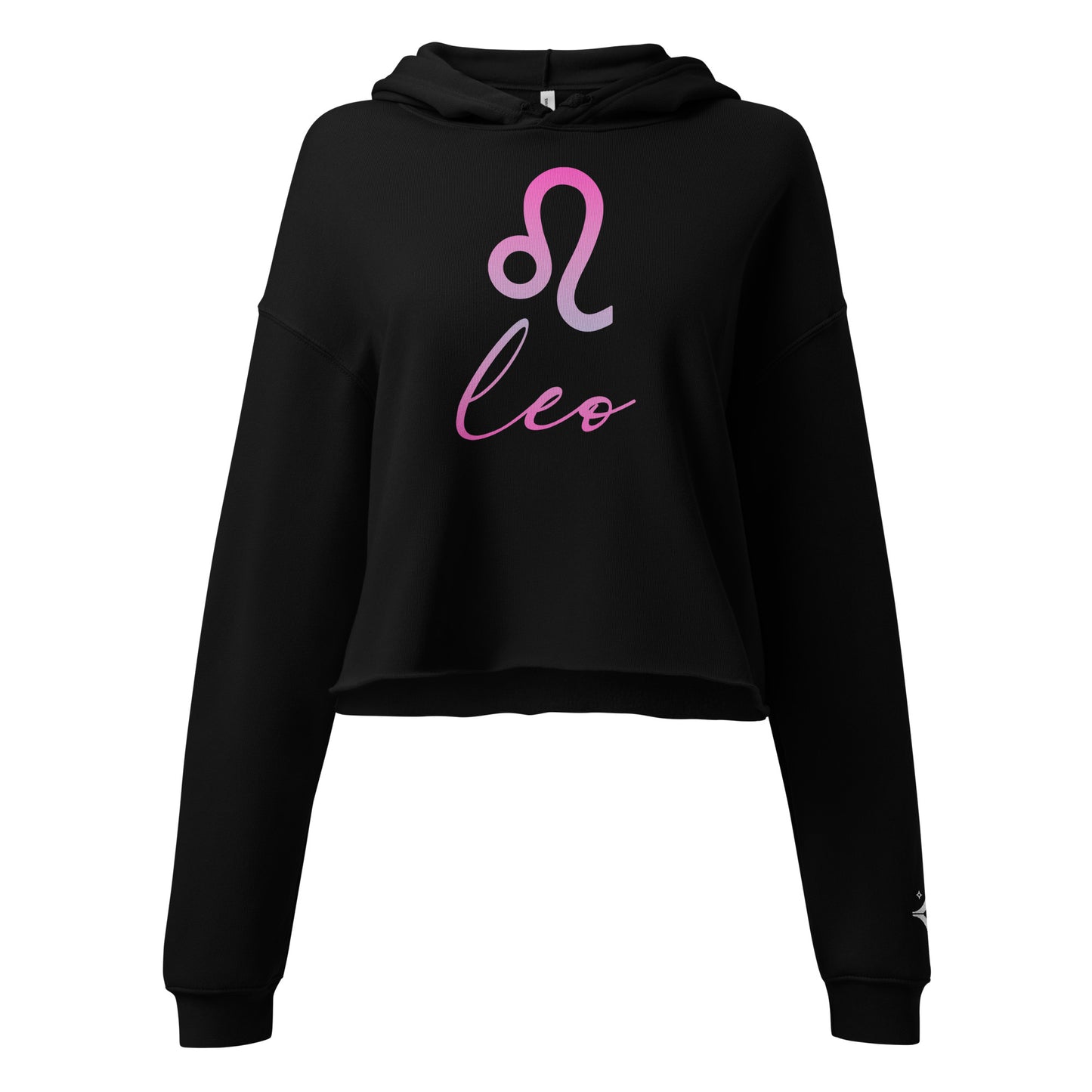 Leo Cosmic Crop Hoodie