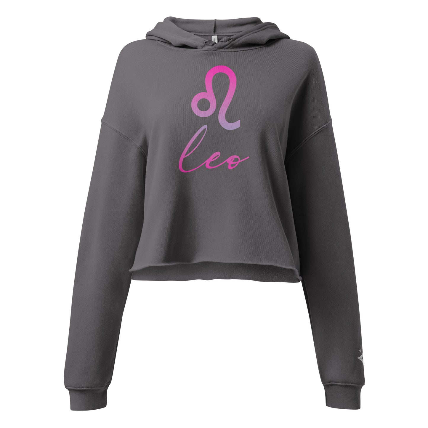 Leo Cosmic Crop Hoodie